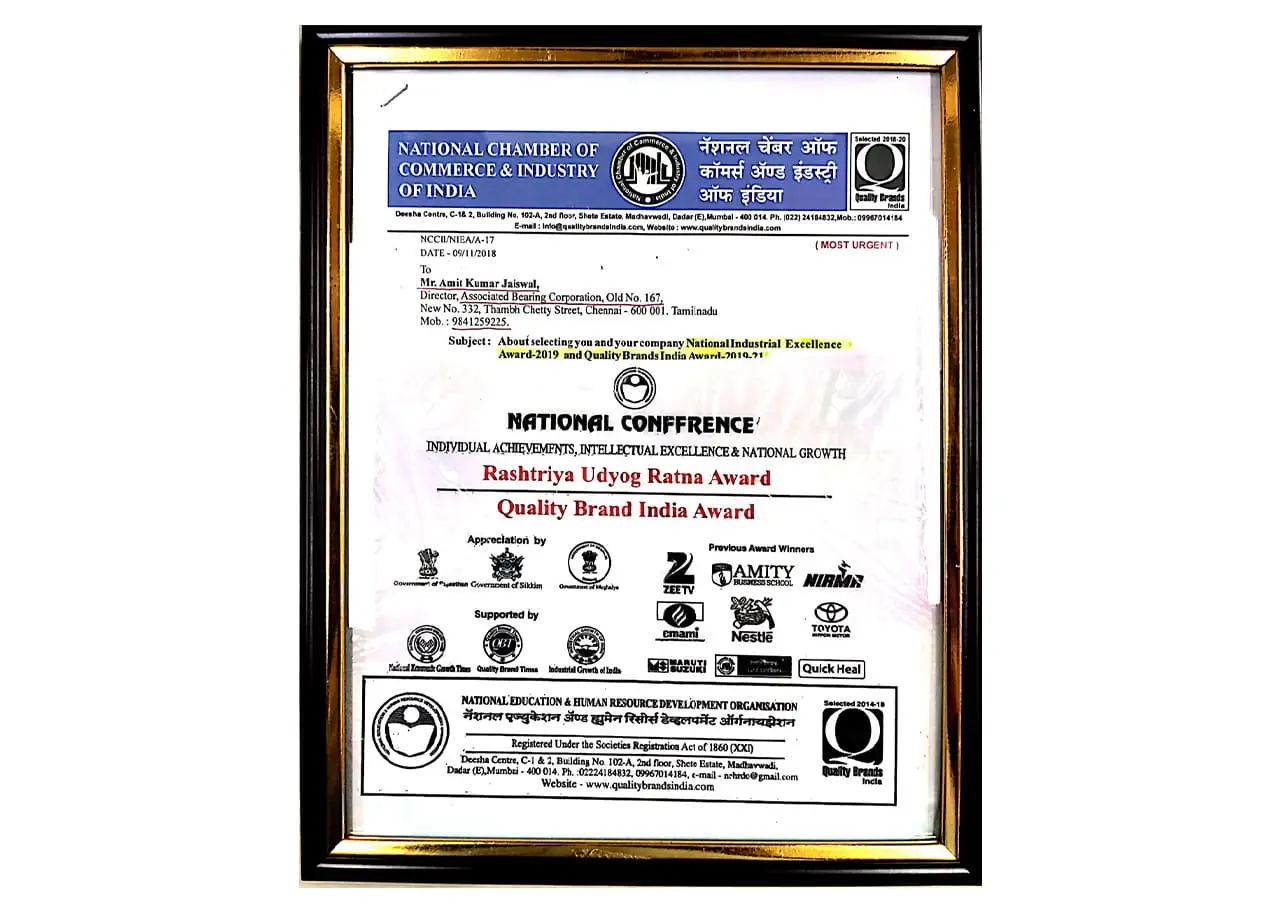 Cooper Bearing Manufacturers in Chennai